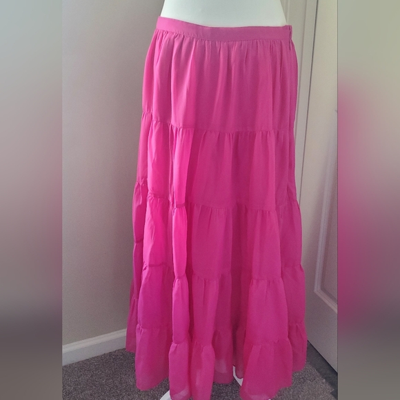 Flowy Pink Skirt - Picture 5 of 11